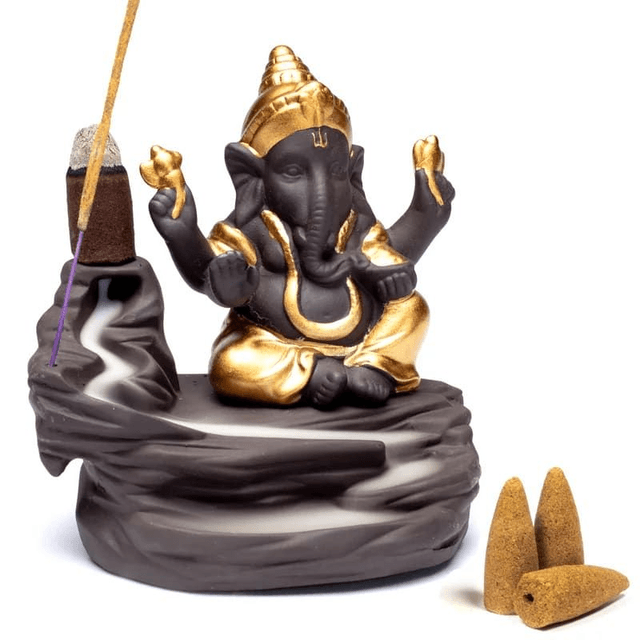 Brûleur d'encens à refoulement Ganesh