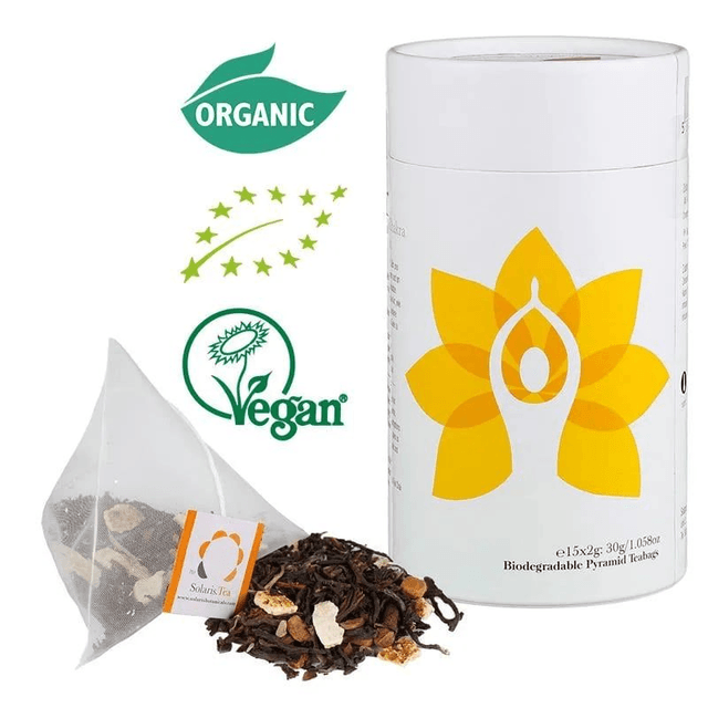 Tisane bio Solaris Chakra du Plexus solaire (thé noir)