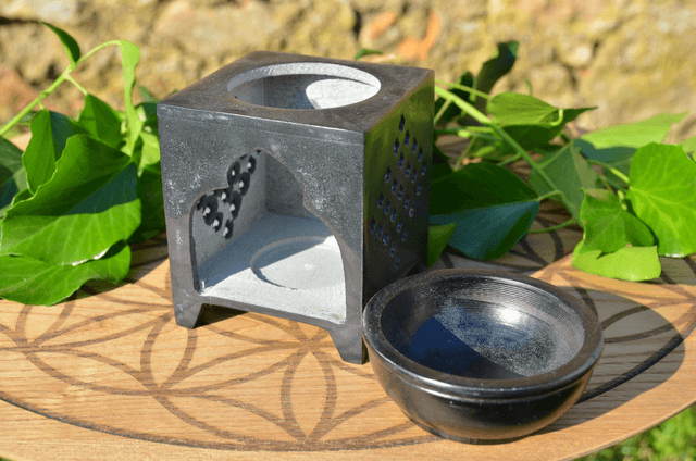 Brûle-Parfum en pierre à savon Bouddha