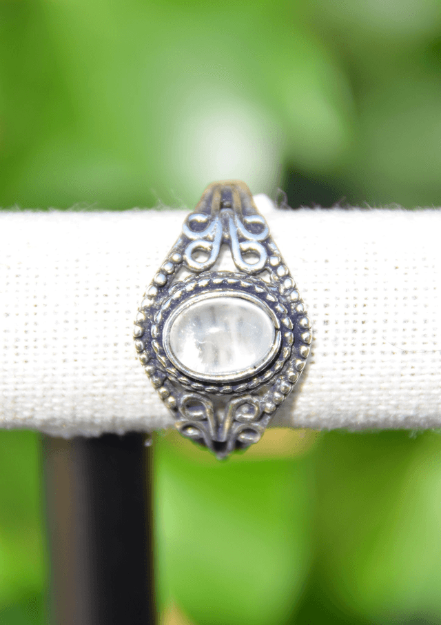 Bague avec cristal de roche 
