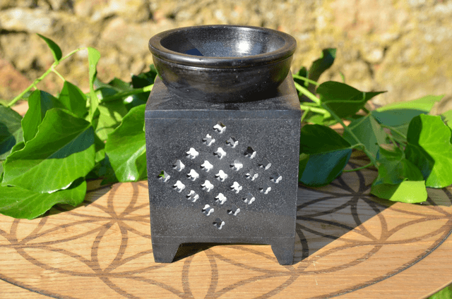 Brûle-Parfum en pierre à savon Bouddha