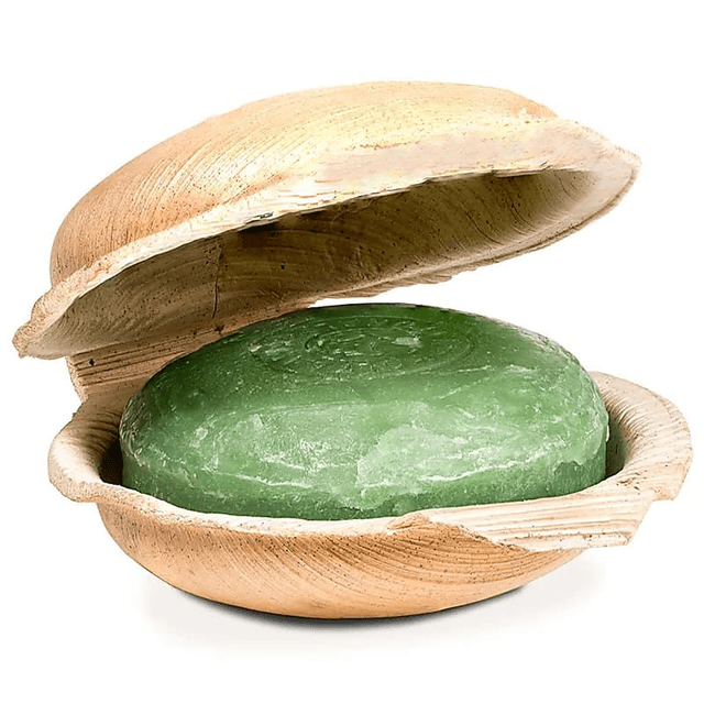 Holy Lama savon "Vetiver Rainforest" en feuille de palmier