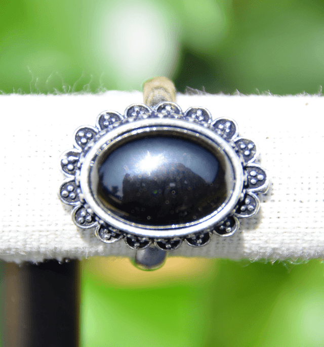 Bague avec tourmaline noire 