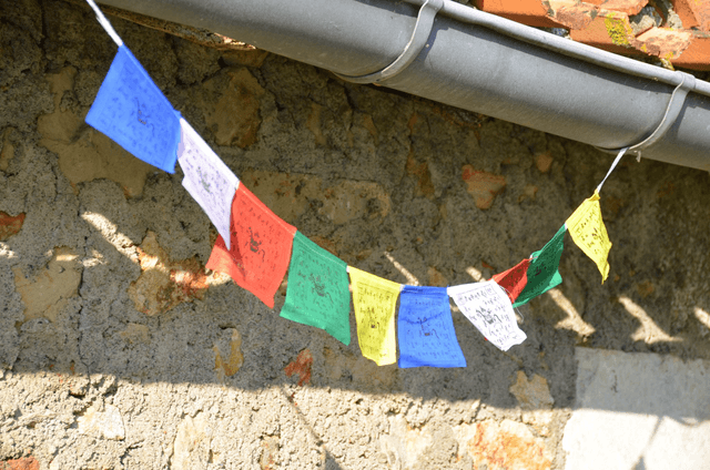 10 Drapeaux de prière tibétains (taille M ou S)